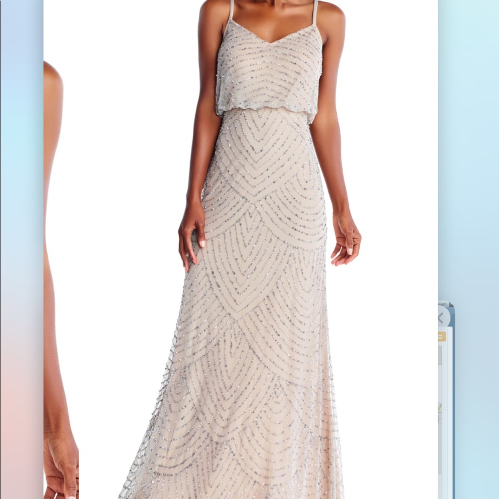 Adrianna Papell beaded gown
